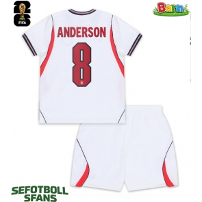 England Elliot Anderson #8 Hemmaställ Barn VM 2026 Kortärmad (+ Korta byxor)